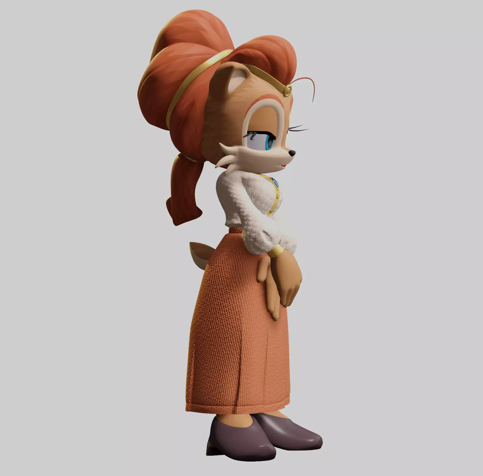 Alicia Acorn Low-poly 3D model_82