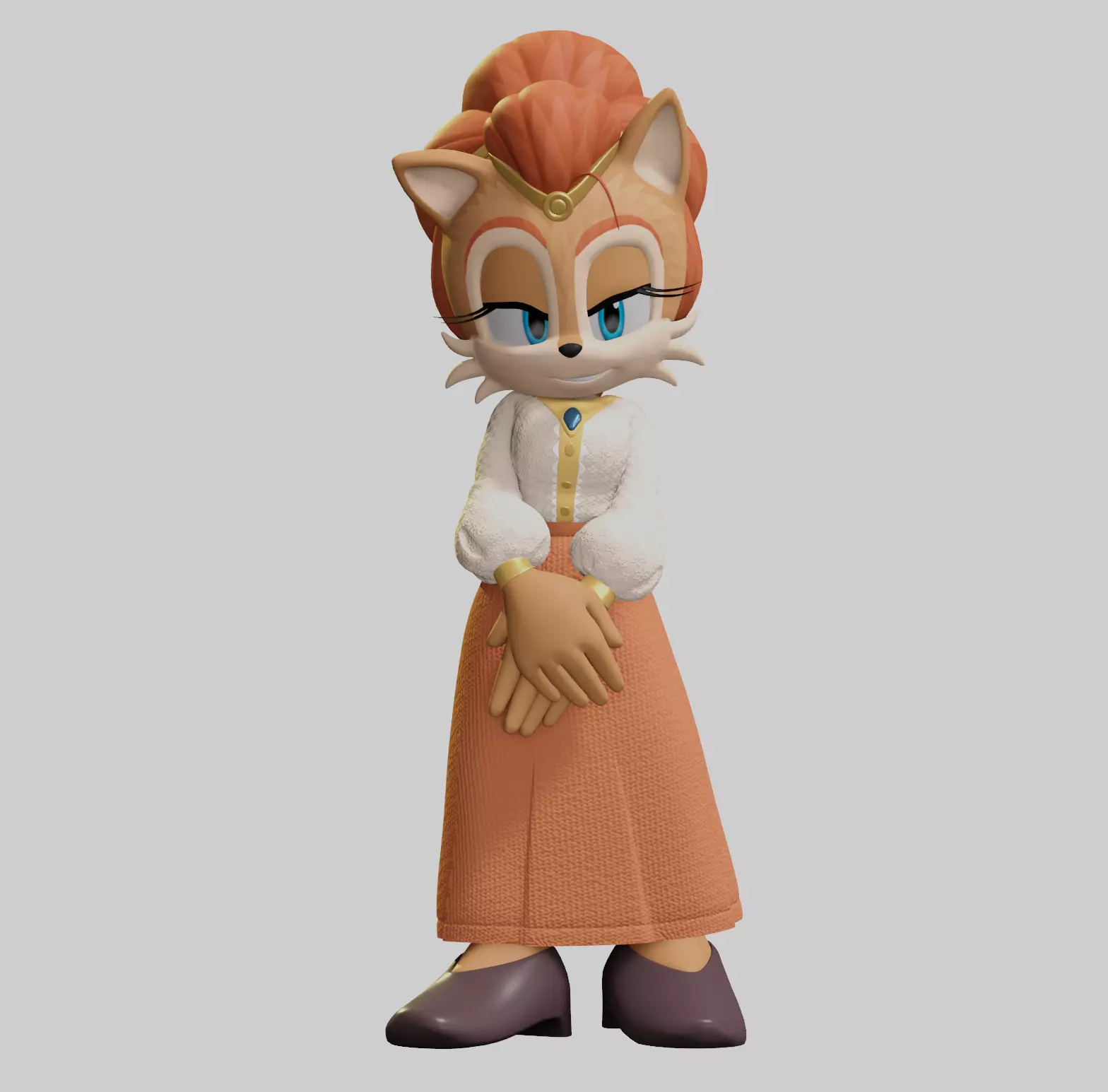 Alicia Acorn Low-poly 3D model_15
