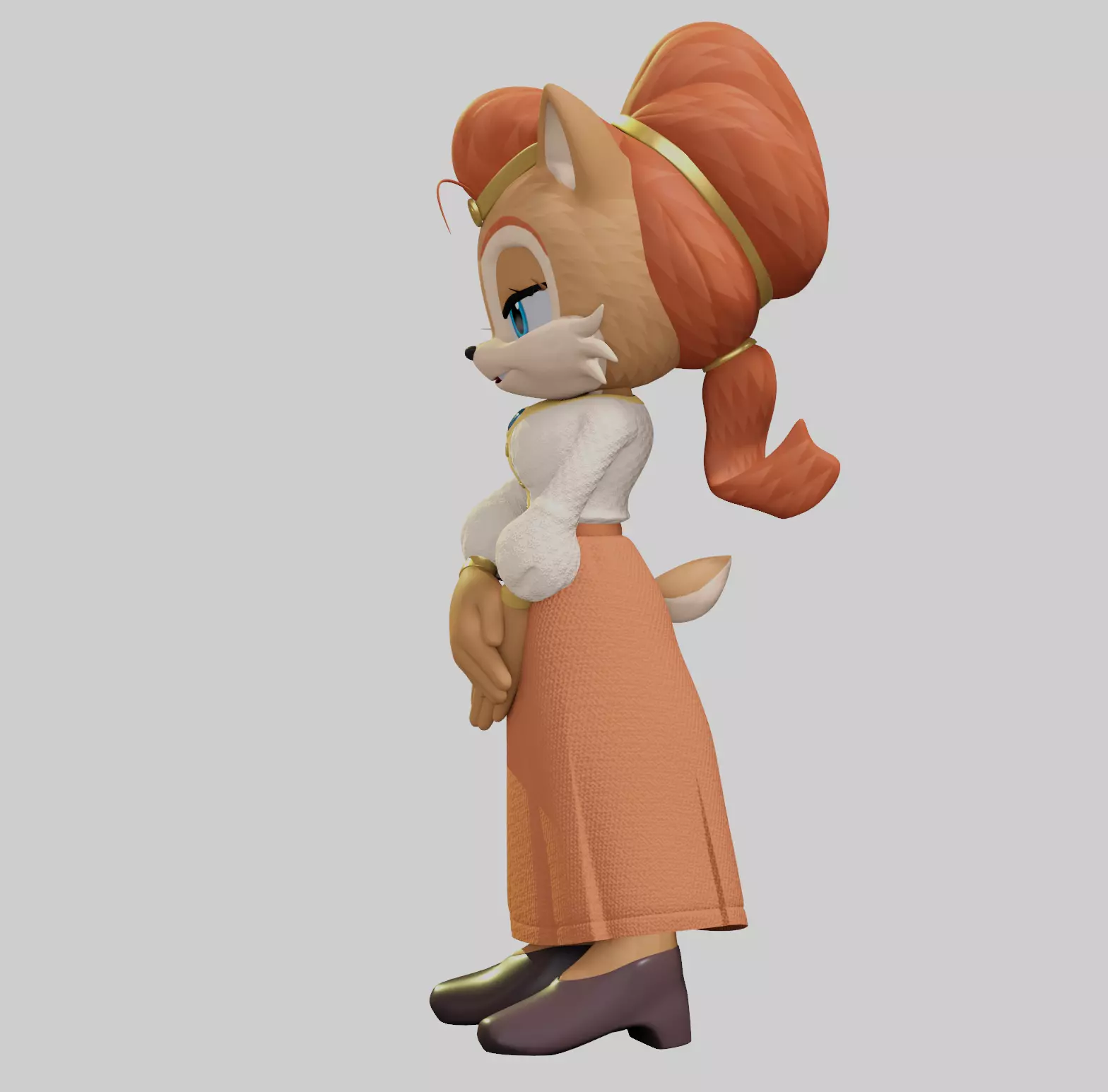 Alicia Acorn Low-poly 3D model_26