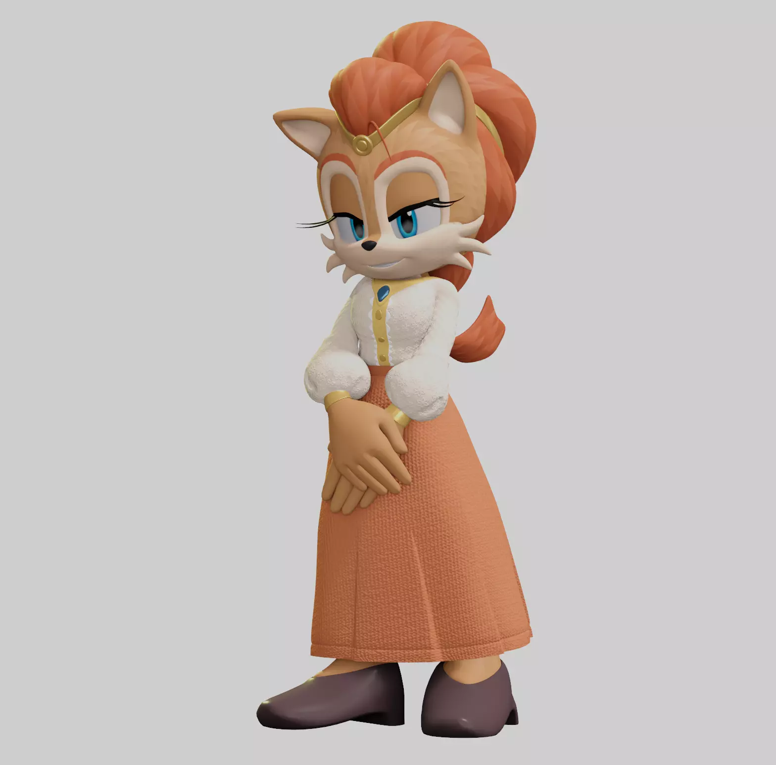 Alicia Acorn Low-poly 3D model_21