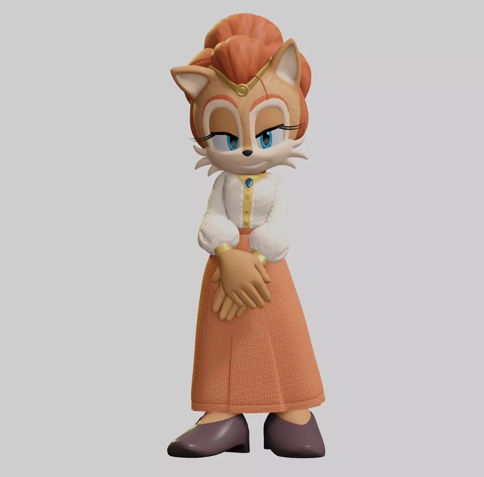 Alicia Acorn Low-poly 3D model_46