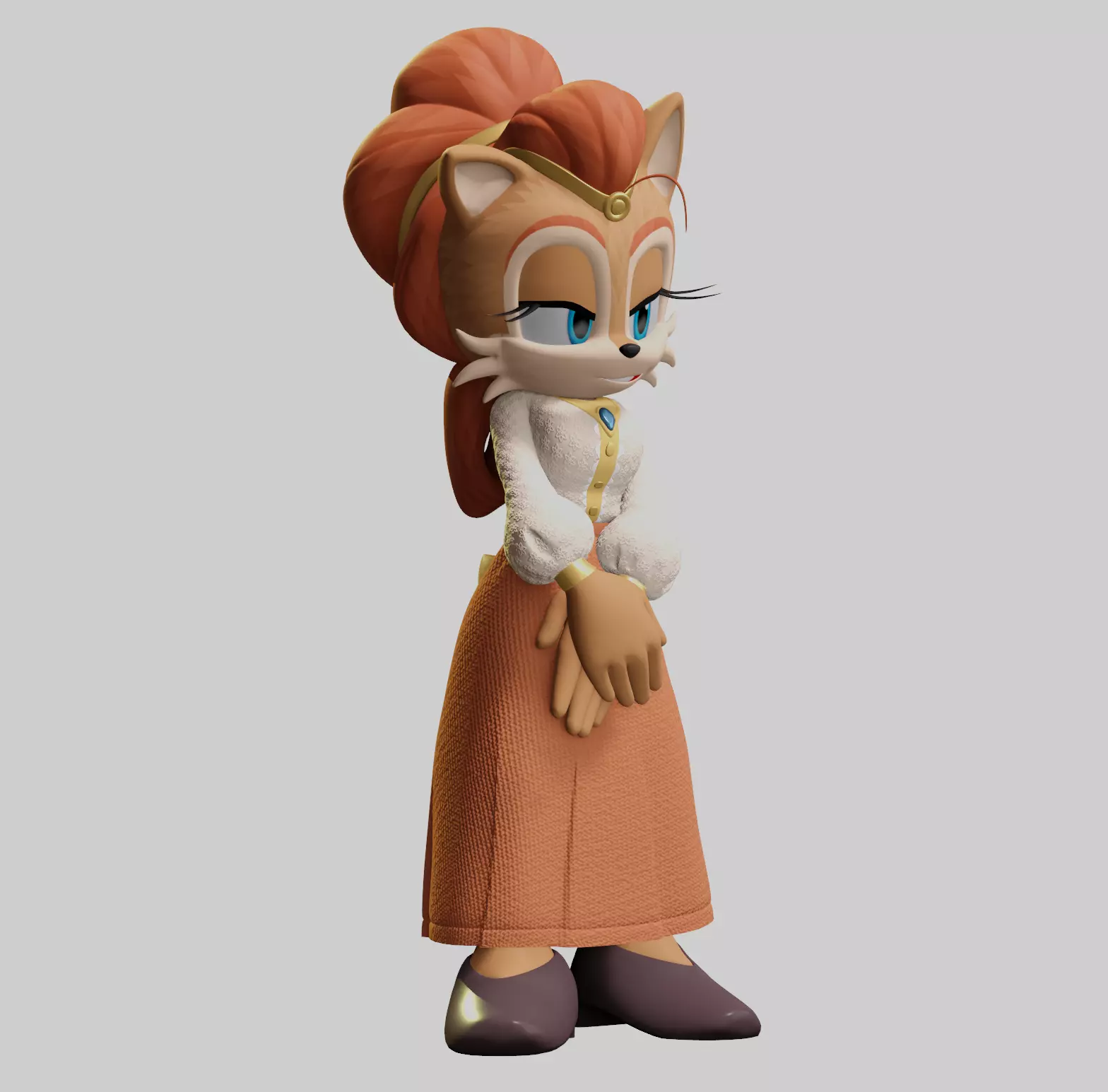Alicia Acorn Low-poly 3D model_98