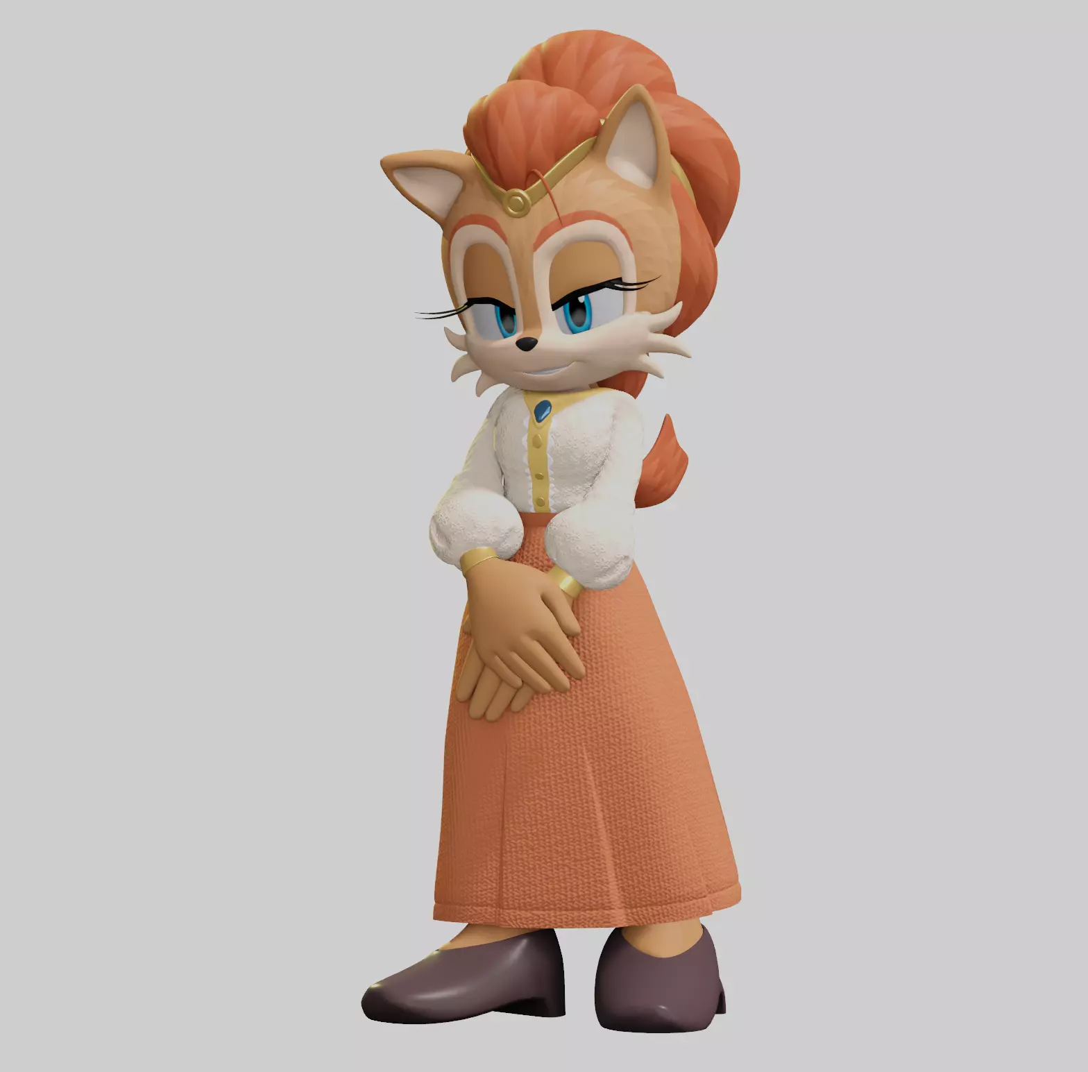 Alicia Acorn Low-poly 3D model_28