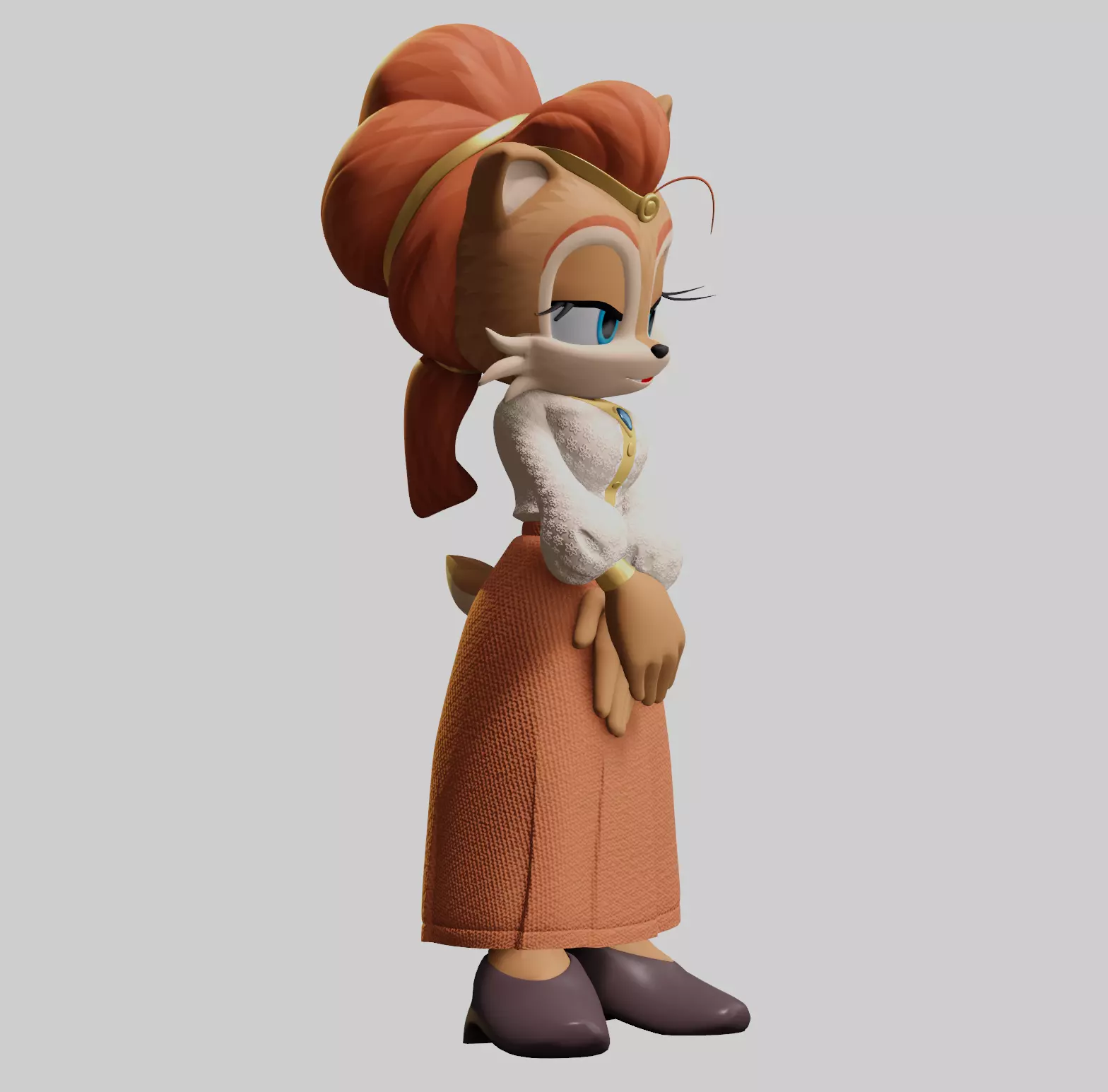 Alicia Acorn Low-poly 3D model_80