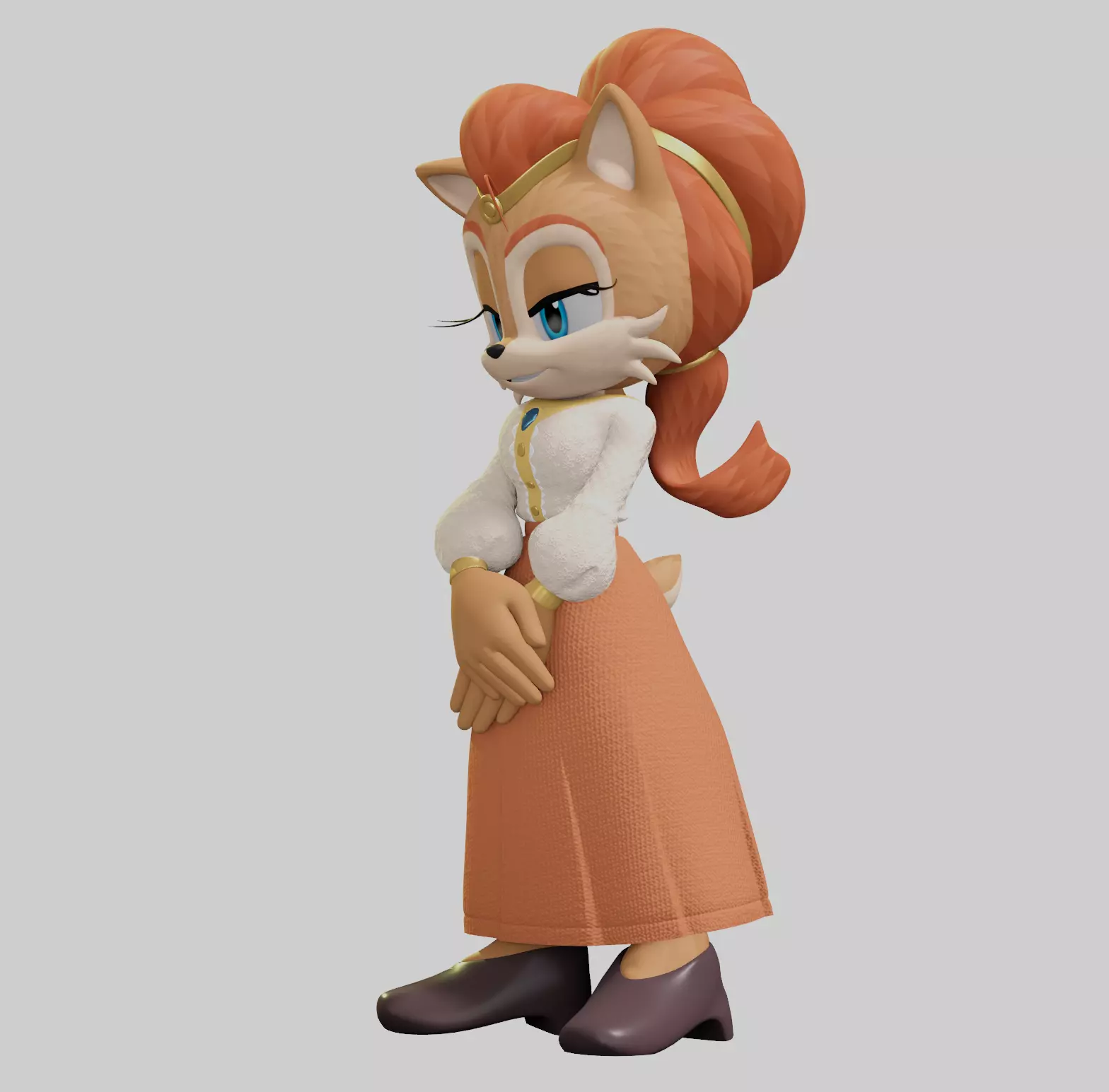 Alicia Acorn Low-poly 3D model_39