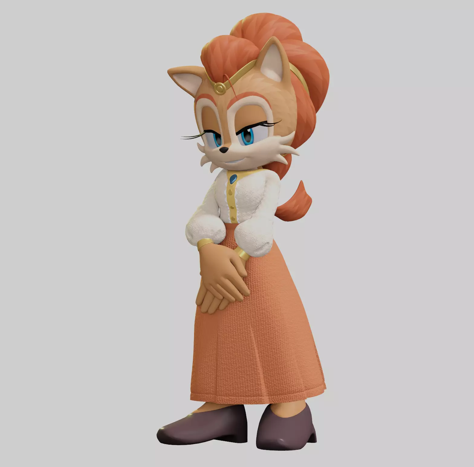 Alicia Acorn Low-poly 3D model_30