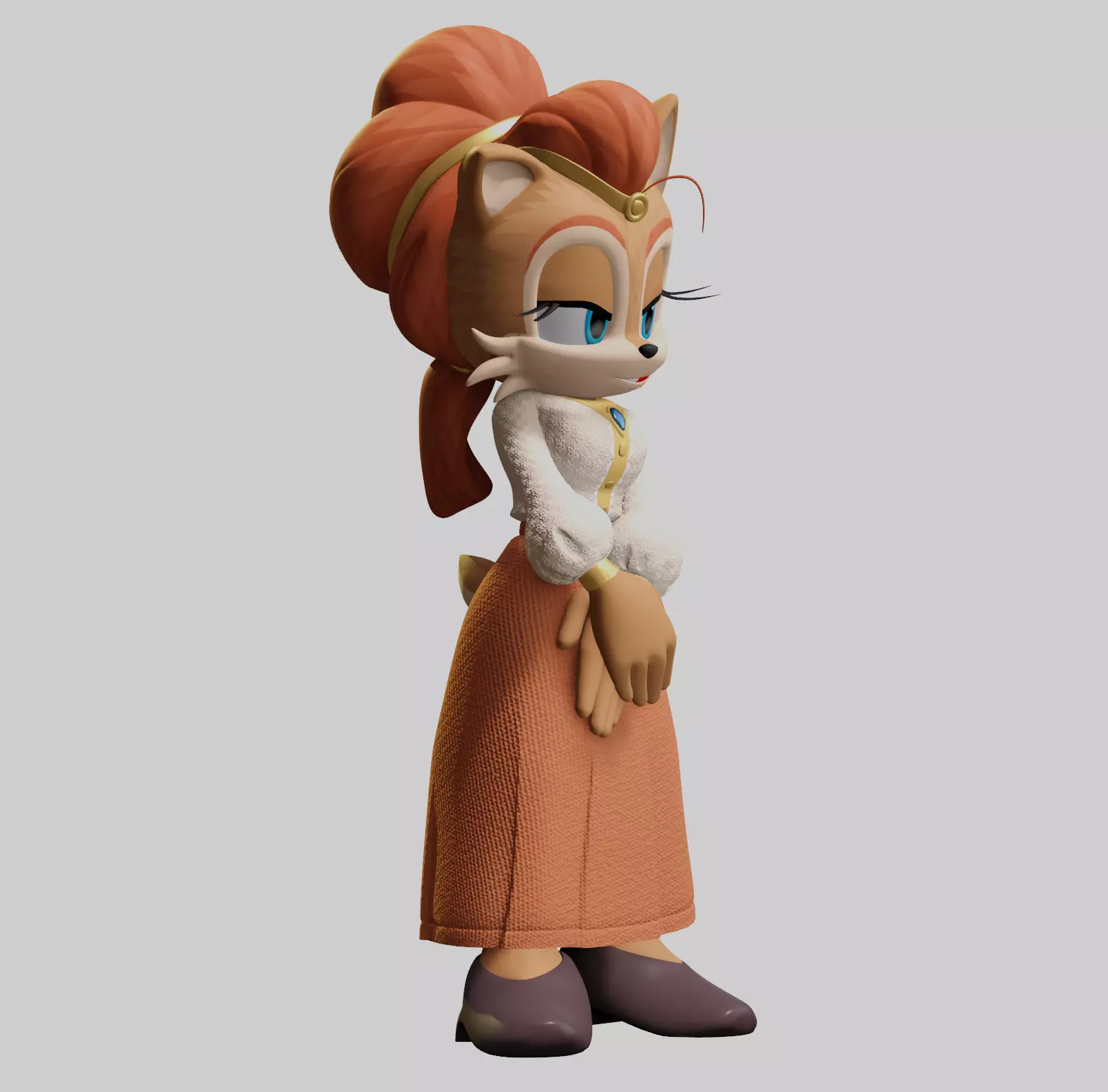 Alicia Acorn Low-poly 3D model_91