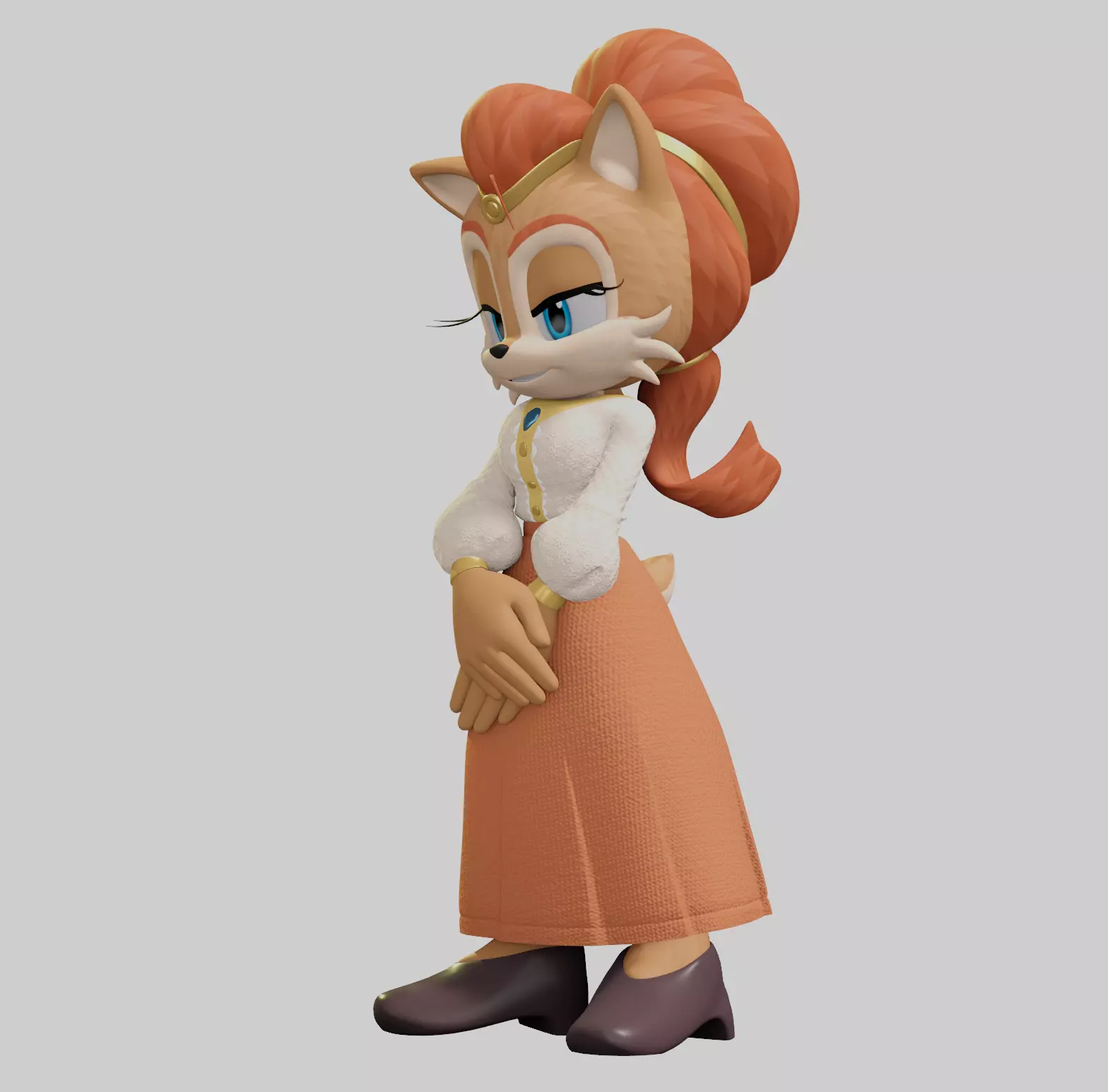 Alicia Acorn Low-poly 3D model_33