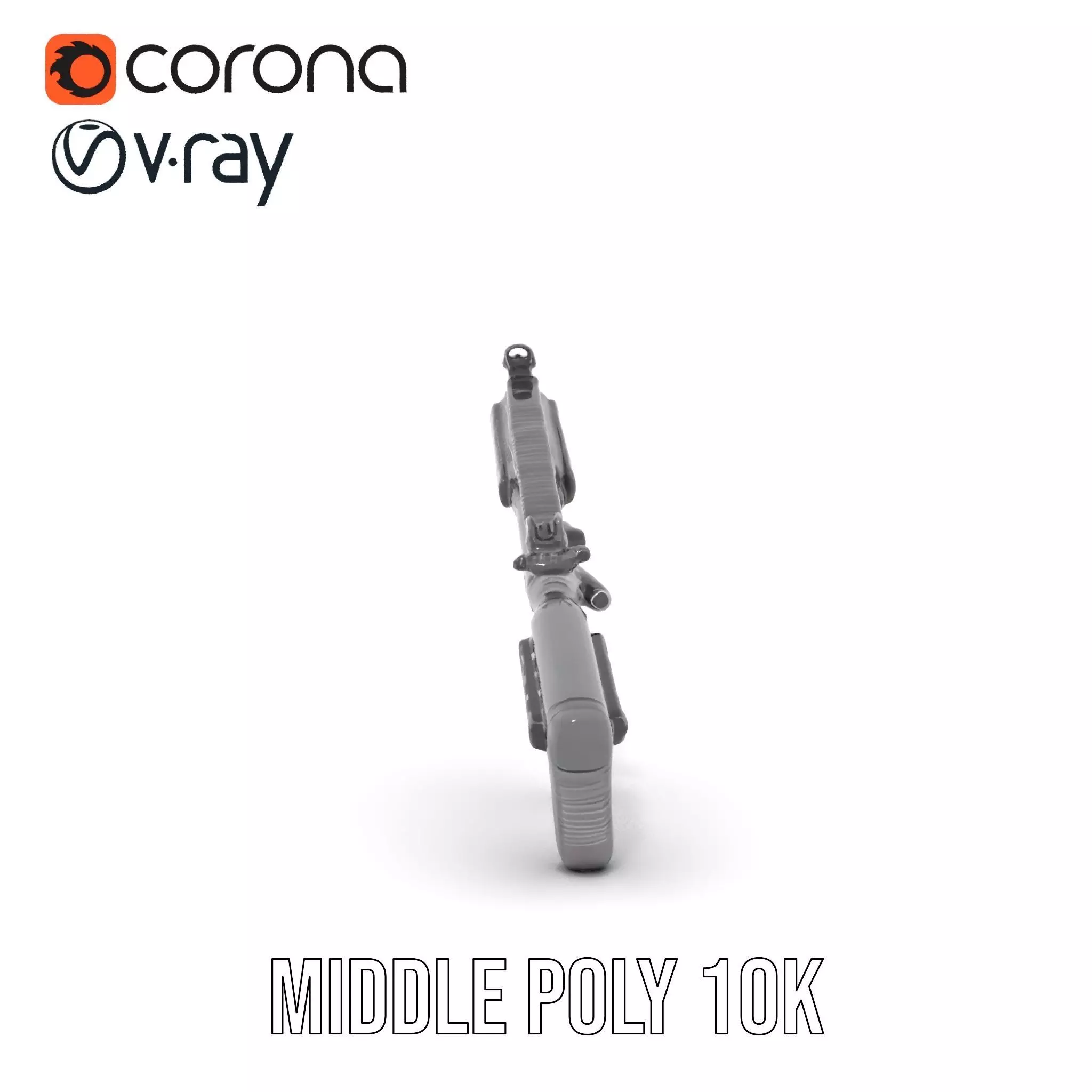 Tactical Black Rifle model pack Low-poly 3D model_18