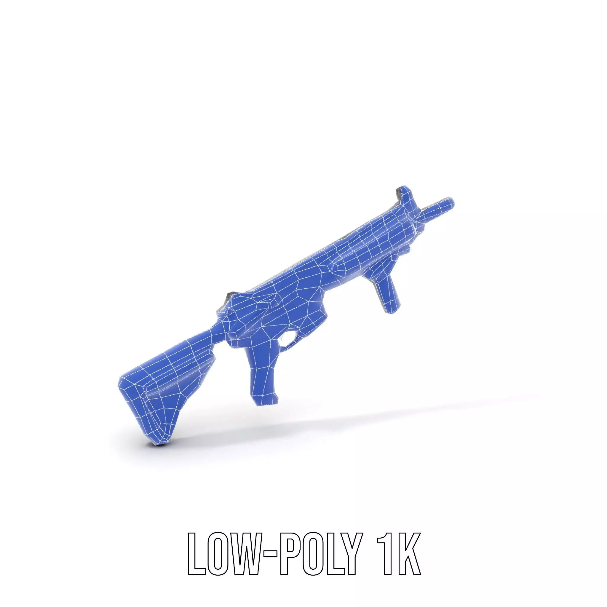Tactical Black Rifle model pack Low-poly 3D model_14