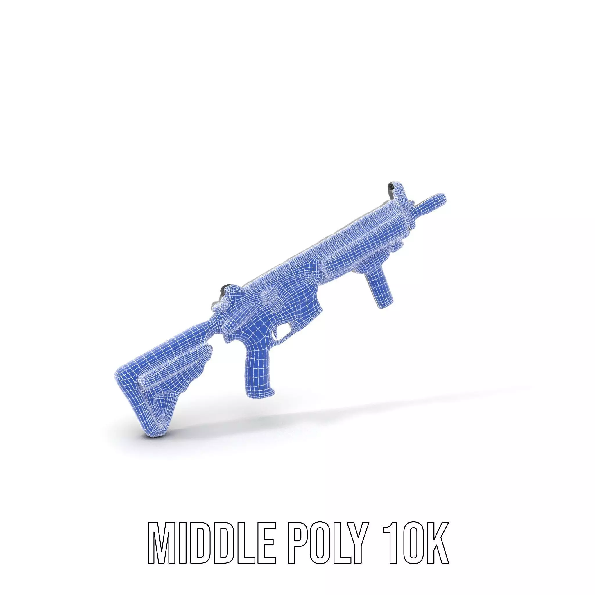 Tactical Black Rifle model pack Low-poly 3D model_15