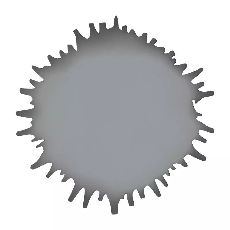 Modern Sunburst Wall Clock 3D Model Low-poly 3D model_7