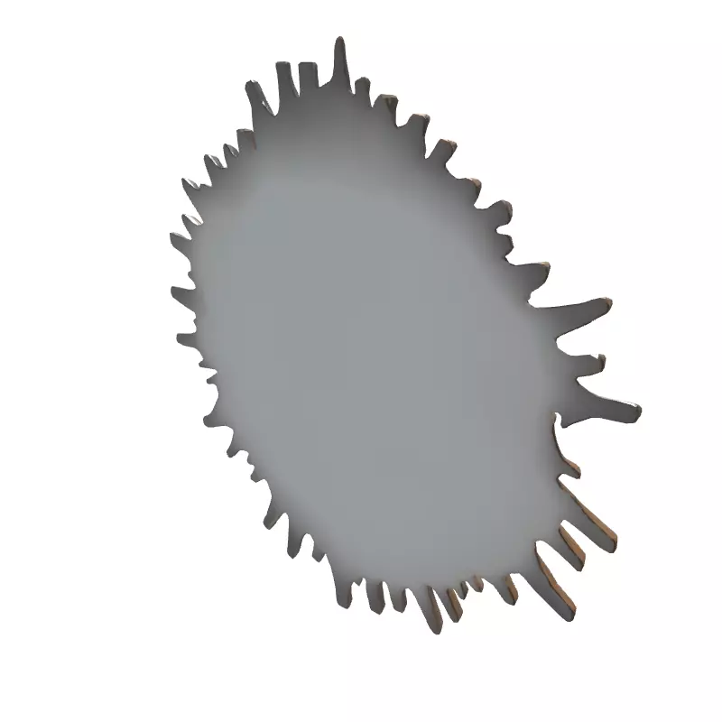 Modern Sunburst Wall Clock 3D Model Low-poly 3D model_6