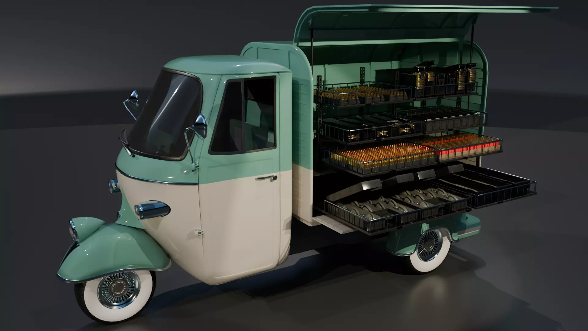 Gangster Tuk Tuk 3D model