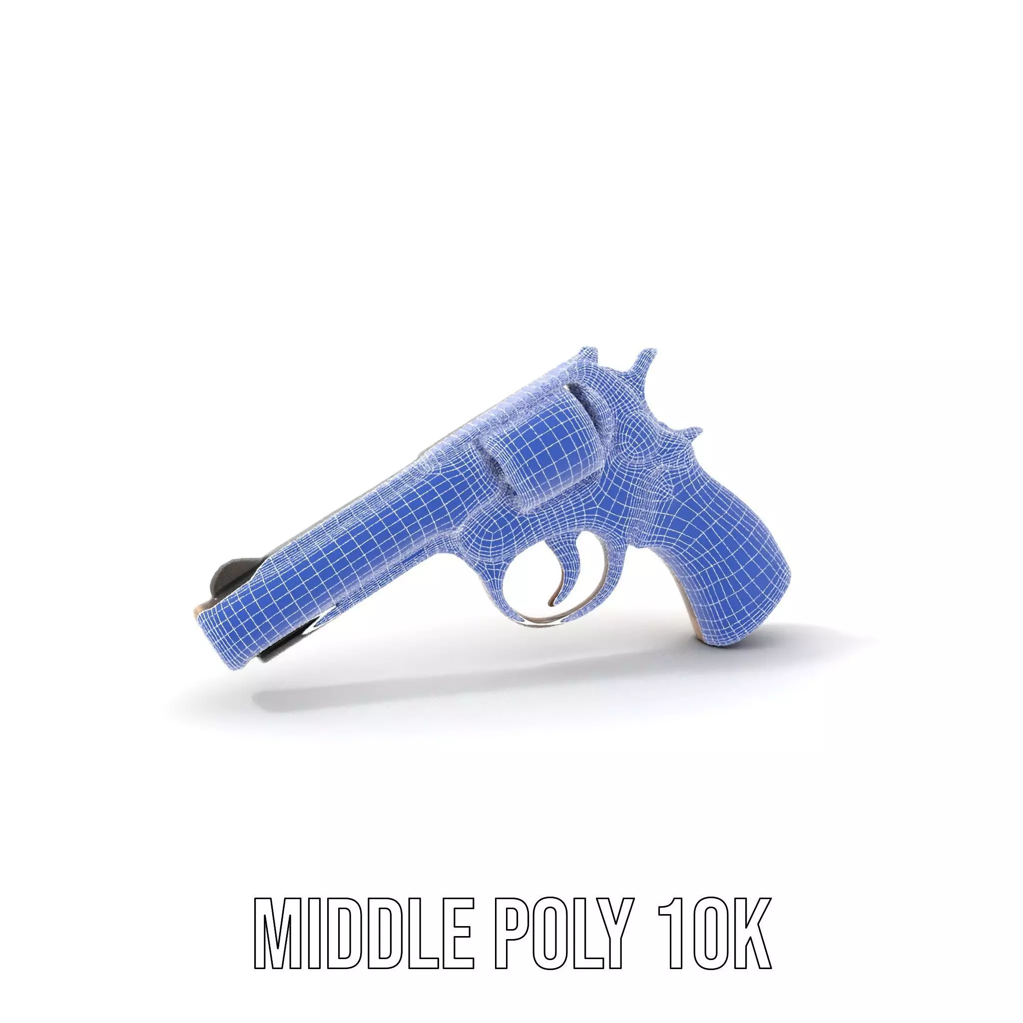 Ornate Revolver model pack Low-poly 3D model_11