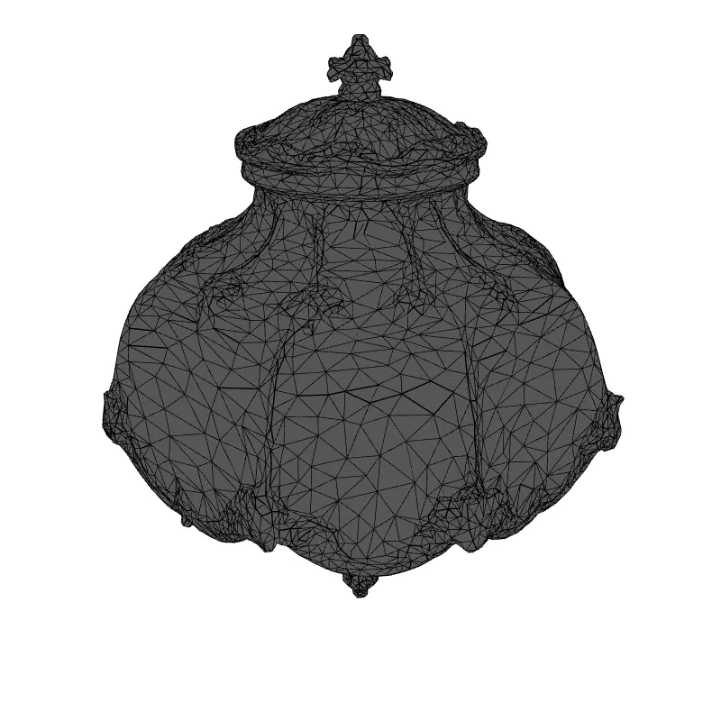 Elegant Vintage Wall Sconce Lamp 3D Model Low-poly 3D model_9