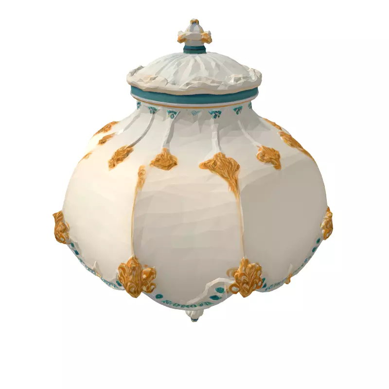 Elegant Vintage Wall Sconce Lamp 3D Model Low-poly 3D model_5