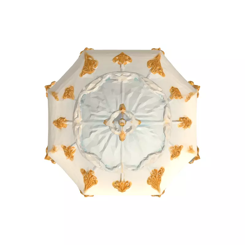 Elegant Vintage Wall Sconce Lamp 3D Model Low-poly 3D model_8