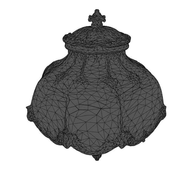 Elegant Vintage Wall Sconce Lamp 3D Model Low-poly 3D model_1