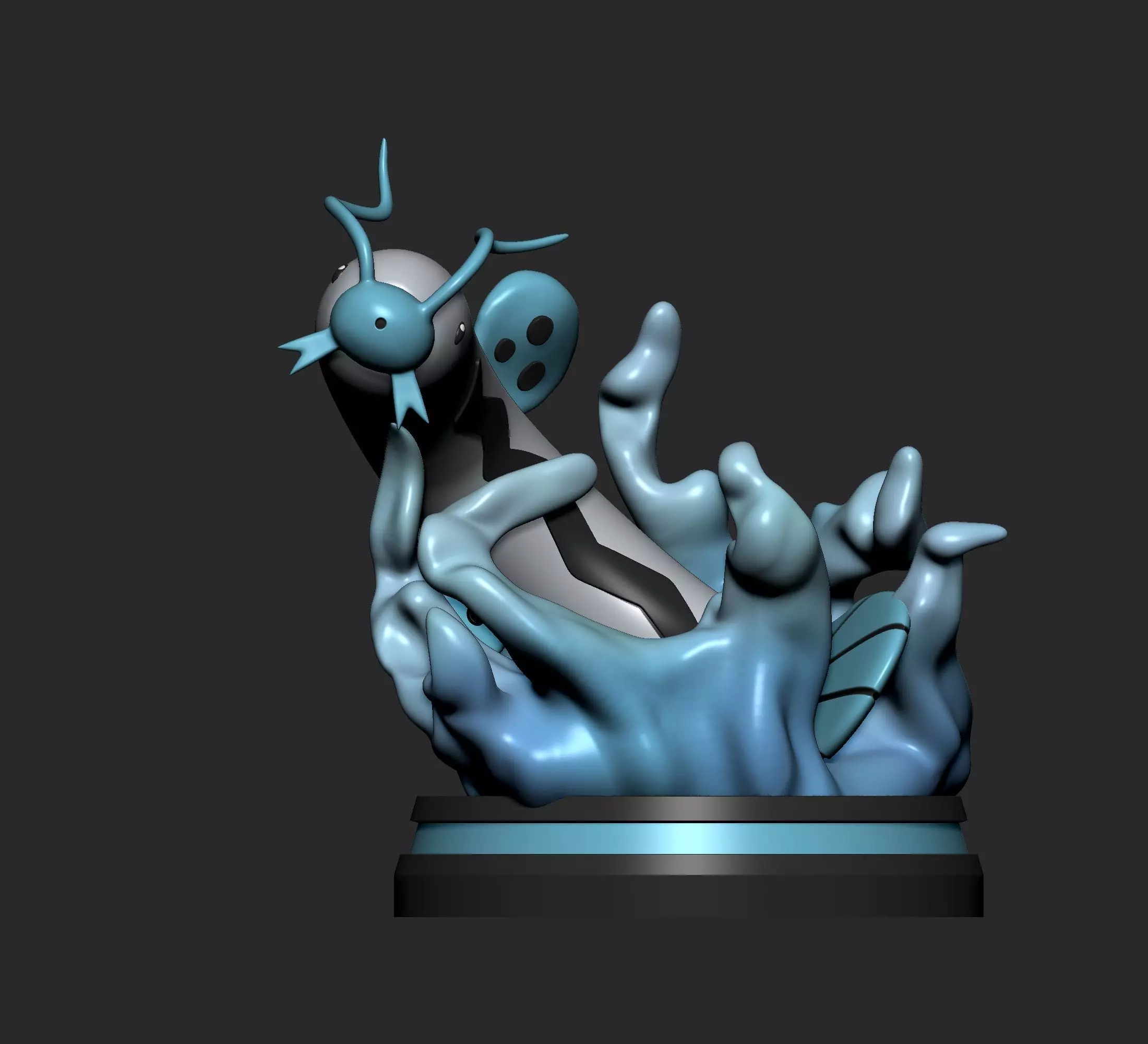 Pokemon - Barboach and Whiscash Figure 3D print model_3