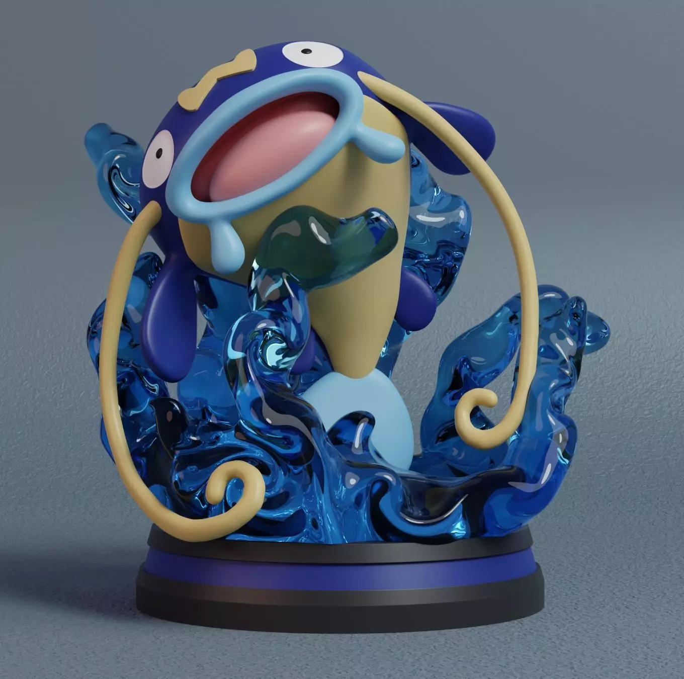 Pokemon - Barboach and Whiscash Figure 3D print model_6