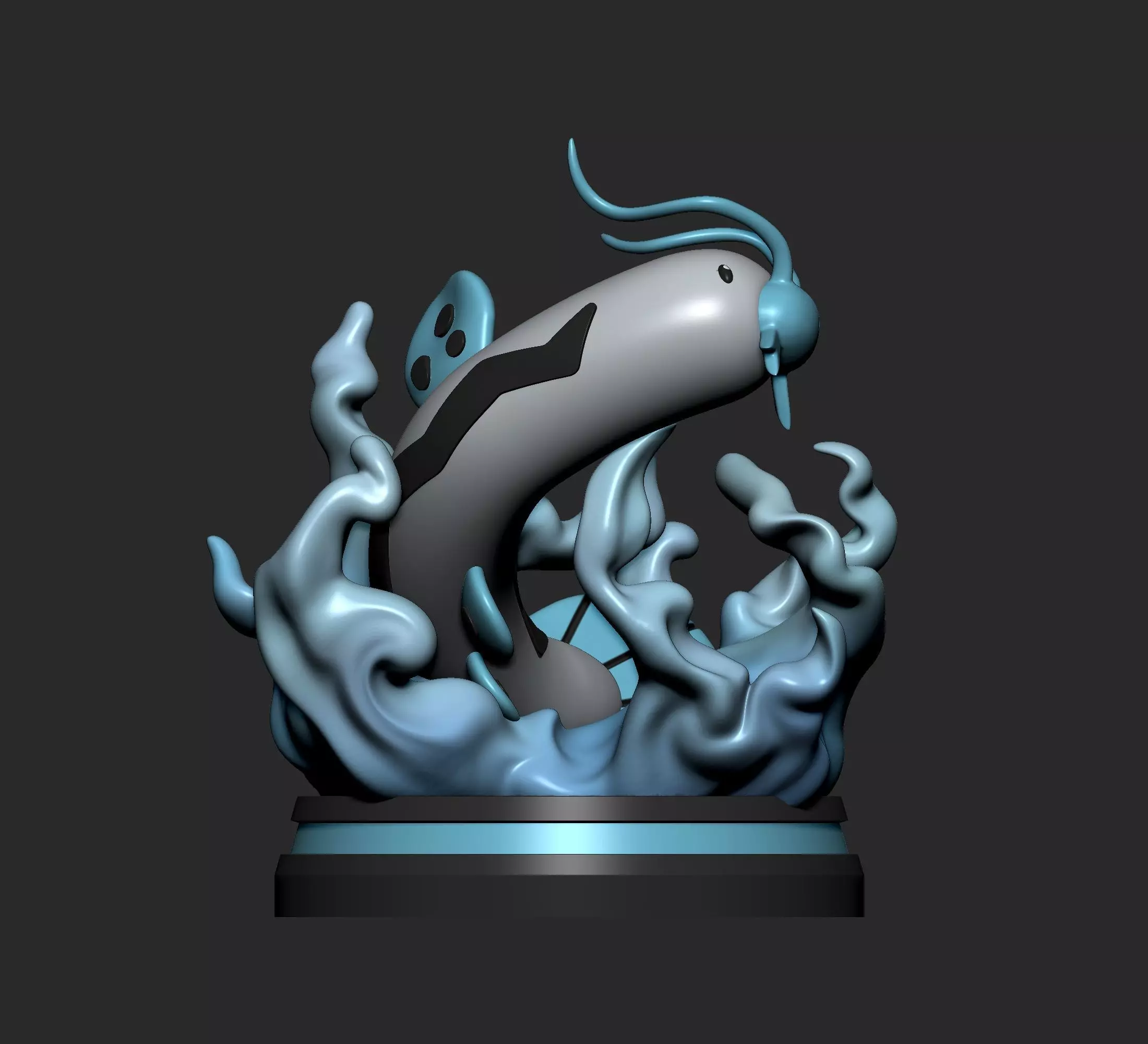 Pokemon - Barboach and Whiscash Figure 3D print model_2