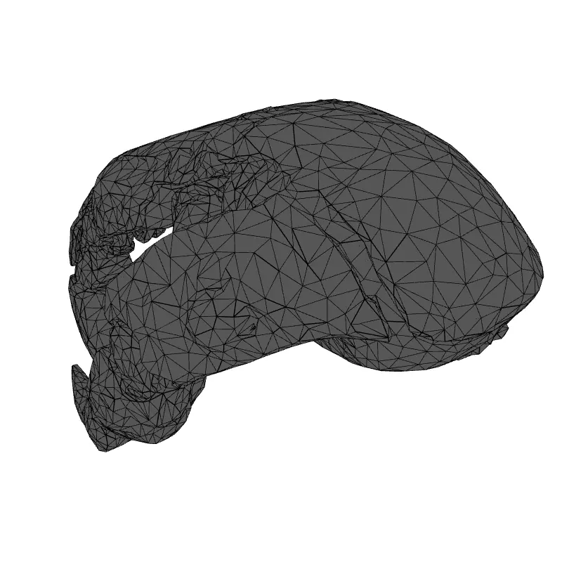 SciFi Robotic Claw Rigged Game Asset Low-poly 3D model_9