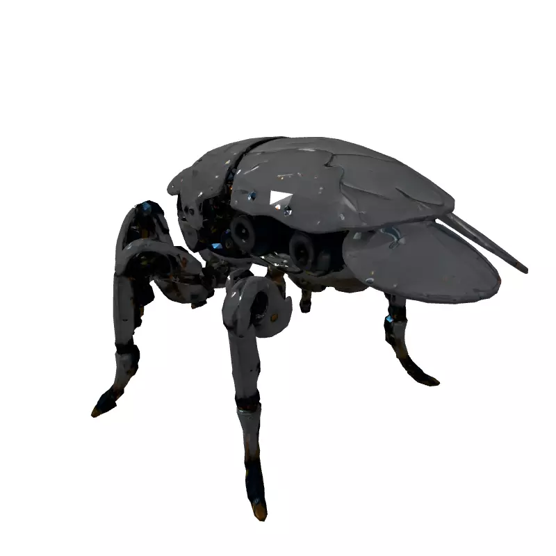 SciFi Robotic Insect Exploration Drone Low-poly 3D model_5