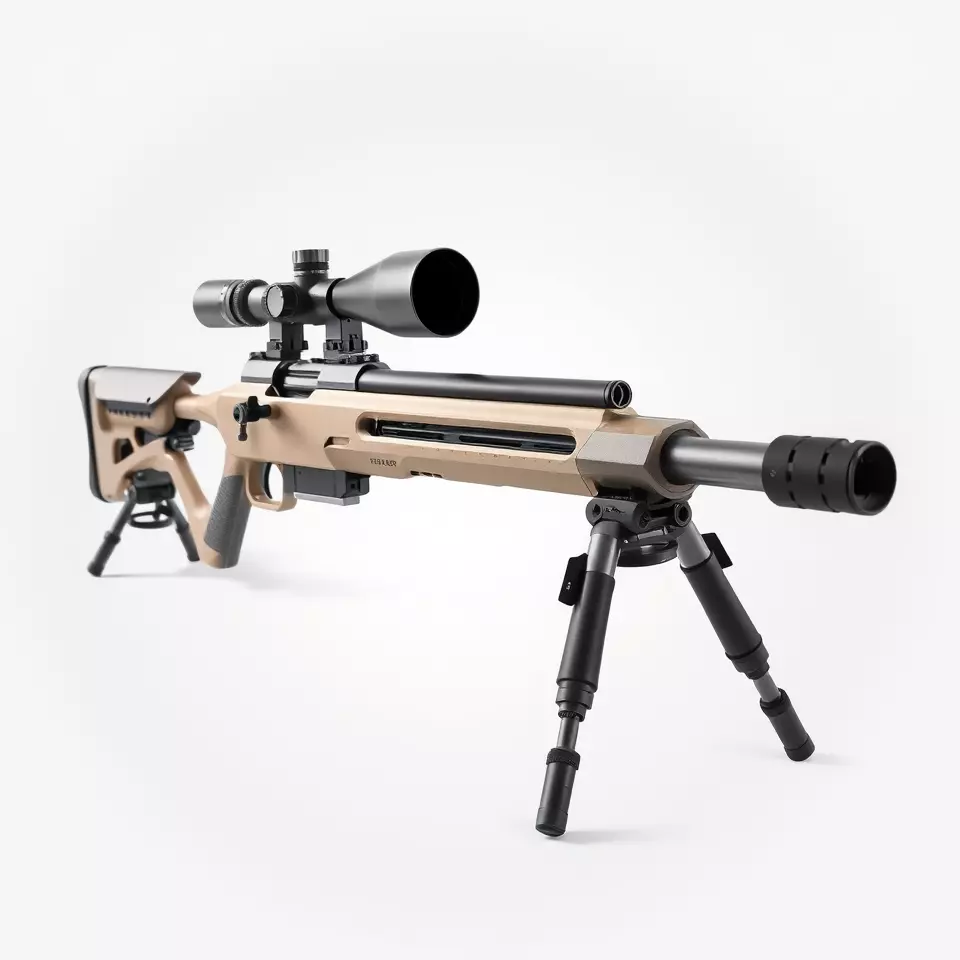 Desert Tactical Rifle model pack Low-poly 3D model_2