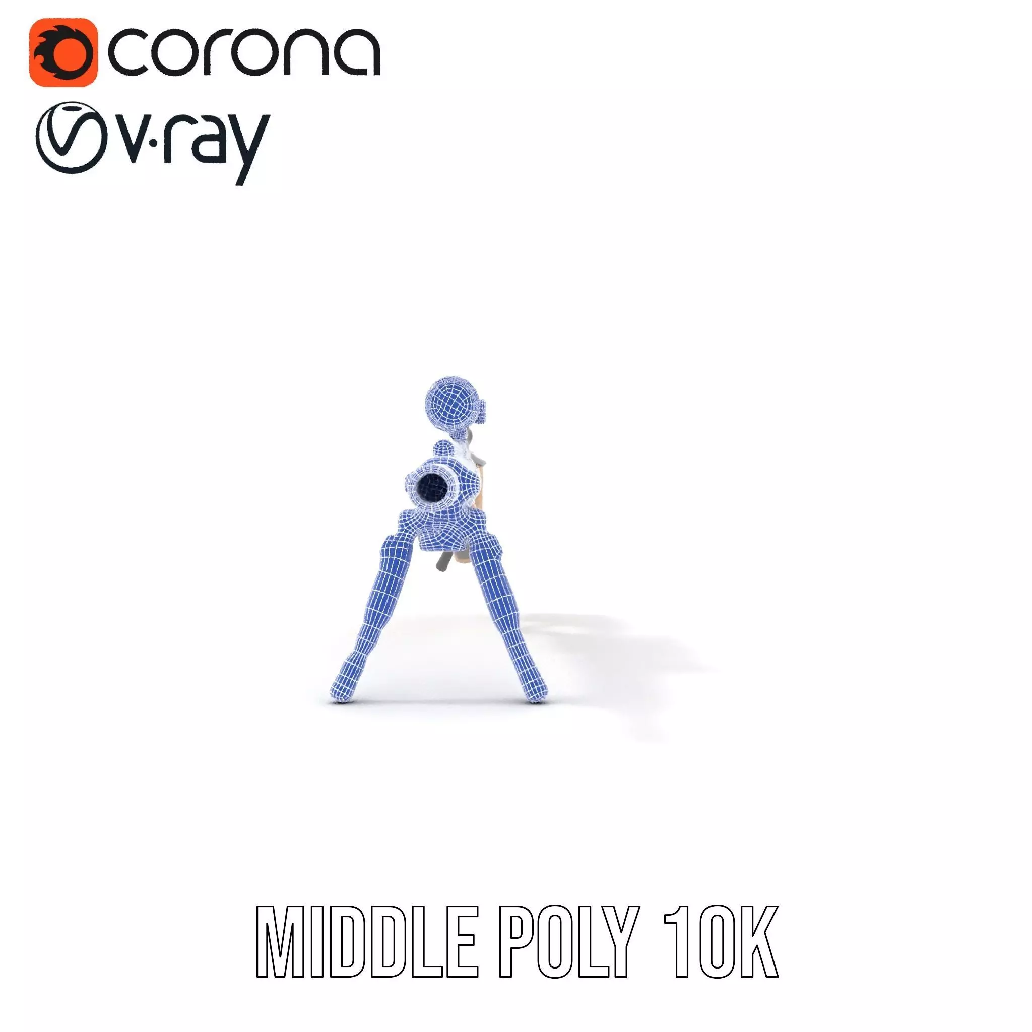 Desert Tactical Rifle model pack Low-poly 3D model_21