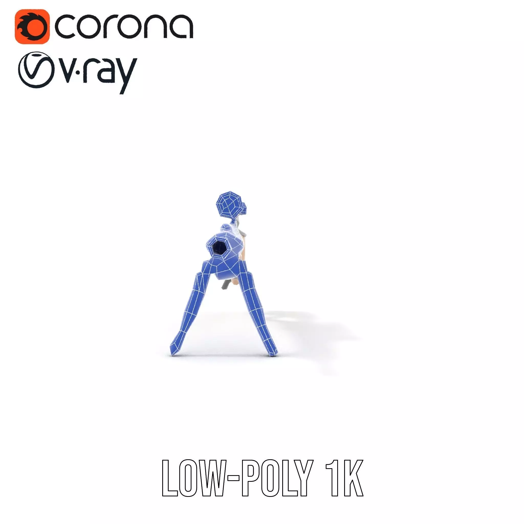 Desert Tactical Rifle model pack Low-poly 3D model_31