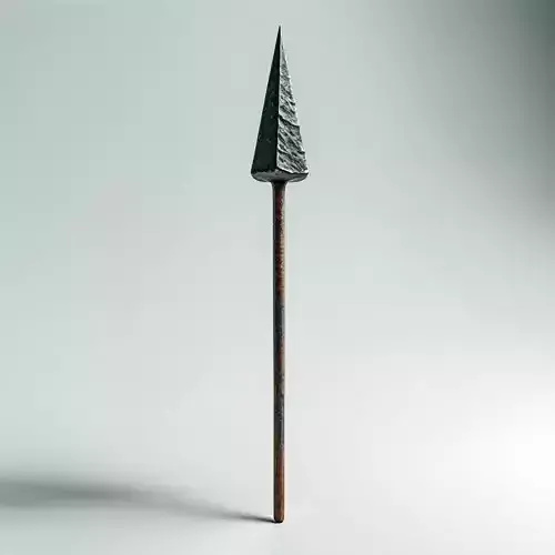 Realistic Rusty Metal Spear 3D Model Low-poly 3D model