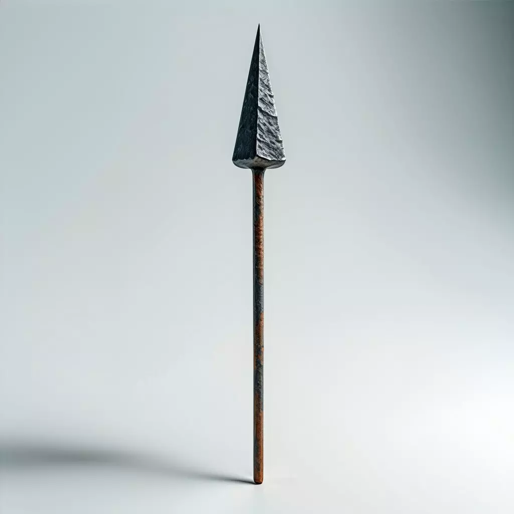 Realistic Rusty Metal Spear 3D Model Low-poly 3D model_0