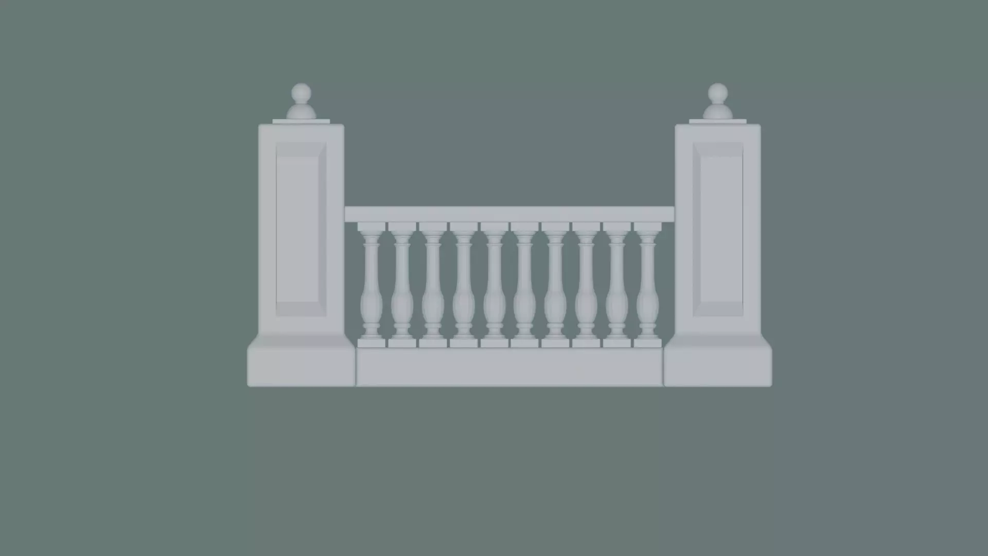 Balustrade Model for Architecture 3D print model