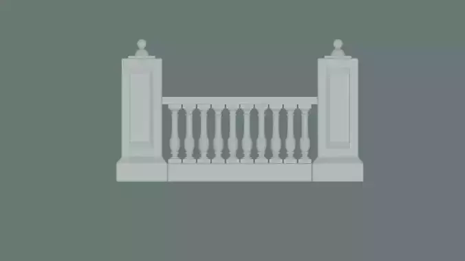 Balustrade Model for Architecture
