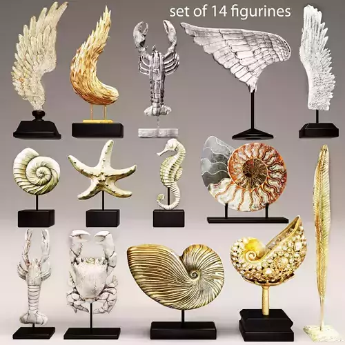 set Collection figurines statues 