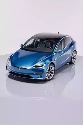 Tesla Model 3 paragon of Sustainable Luxury Low-poly 3D model 3