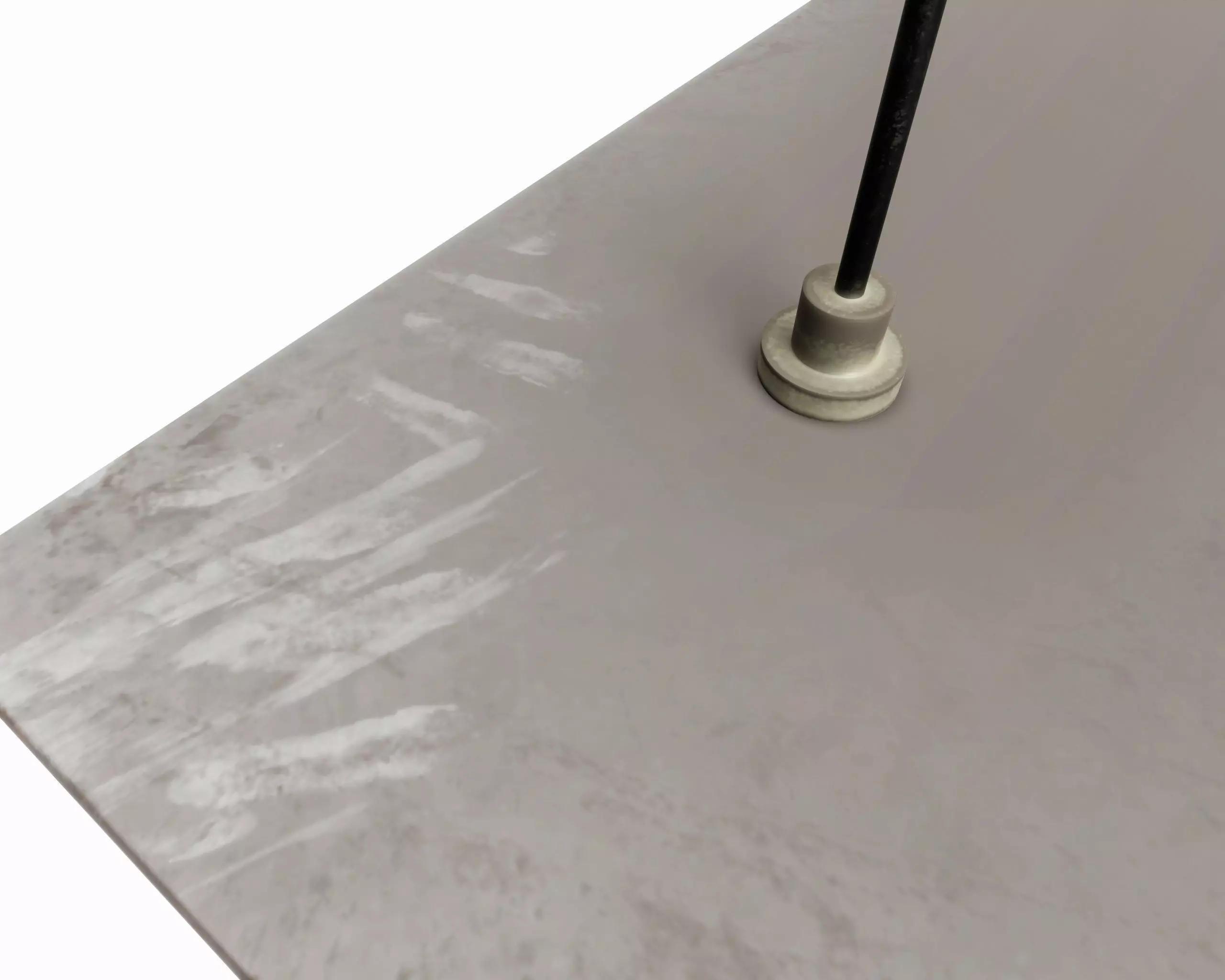 vintage fluorescent Ceiling Lamp Low-poly 3D model_10