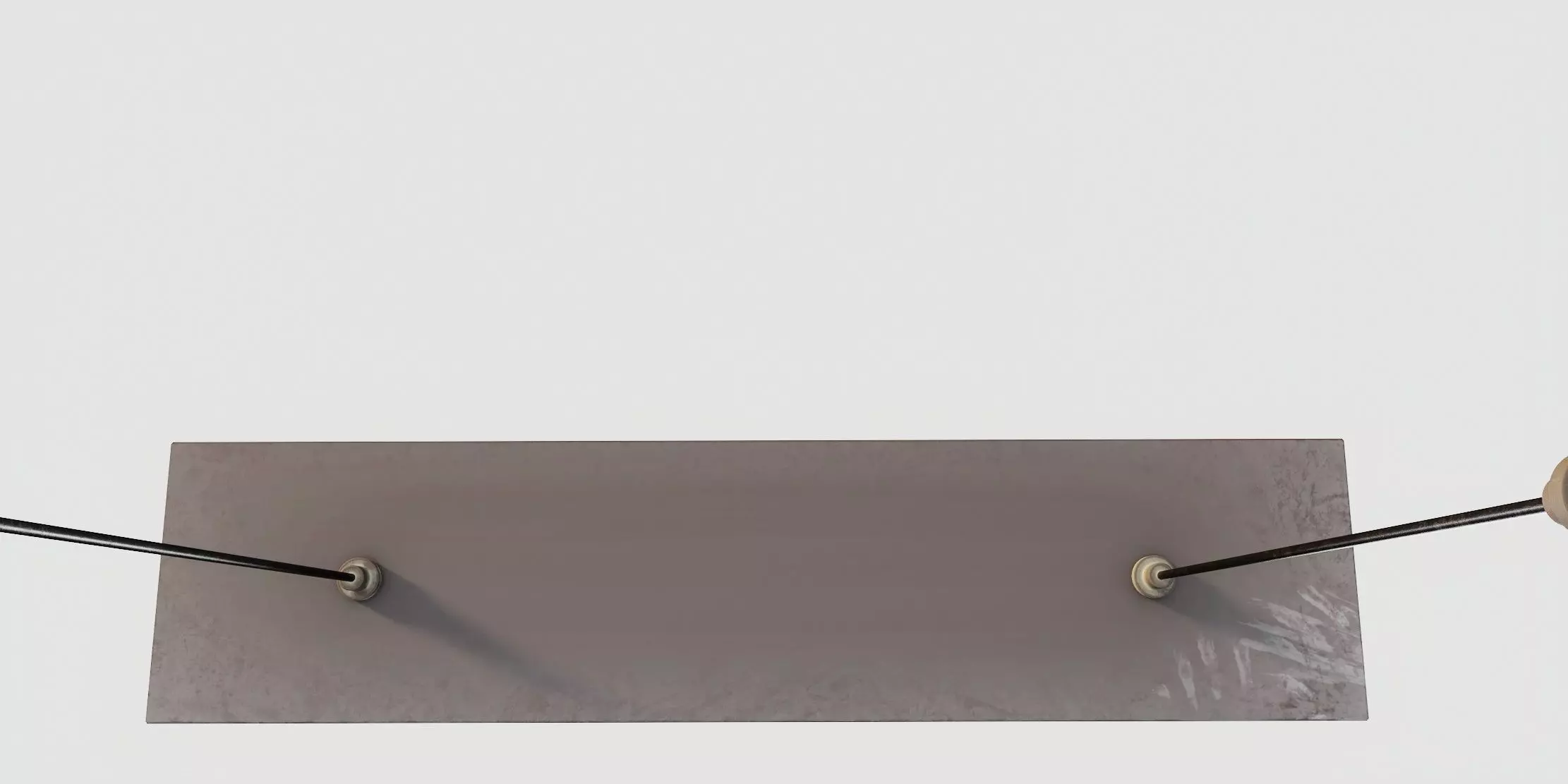 vintage fluorescent Ceiling Lamp Low-poly 3D model_60