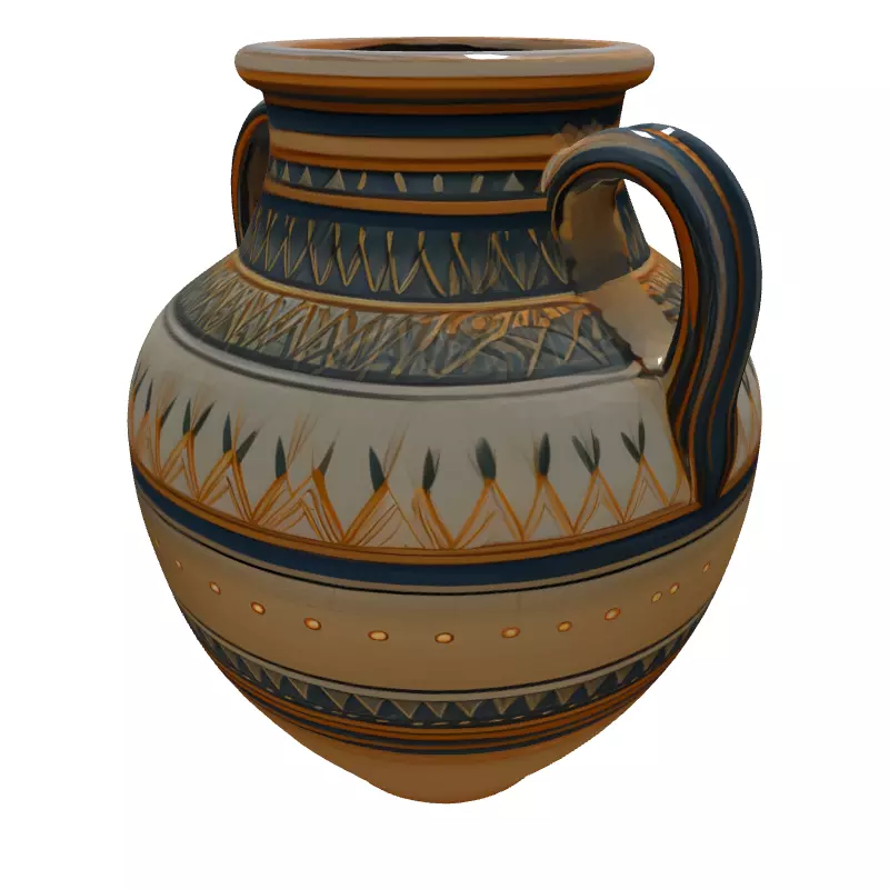 Ancient Greek Amphora 3D Model Low-poly 3D model_6
