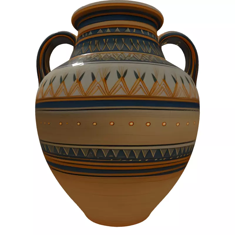 Ancient Greek Amphora 3D Model Low-poly 3D model_7