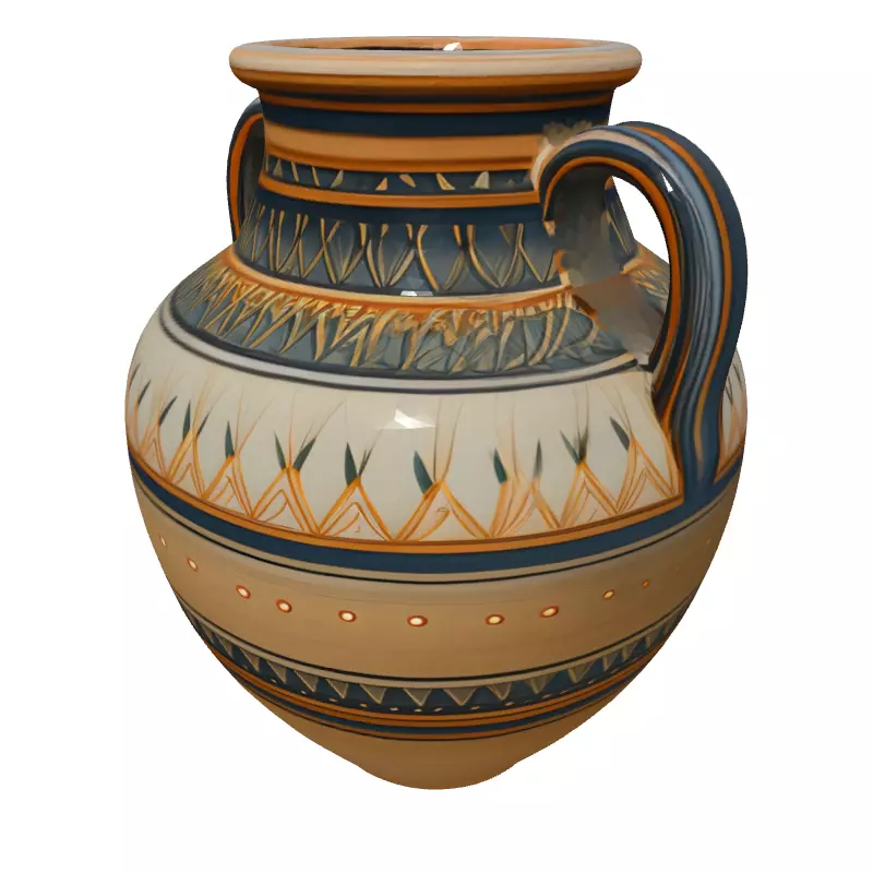 Ancient Greek Amphora 3D Model Low-poly 3D model_2