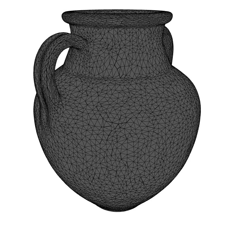 Ancient Greek Amphora 3D Model Low-poly 3D model_1