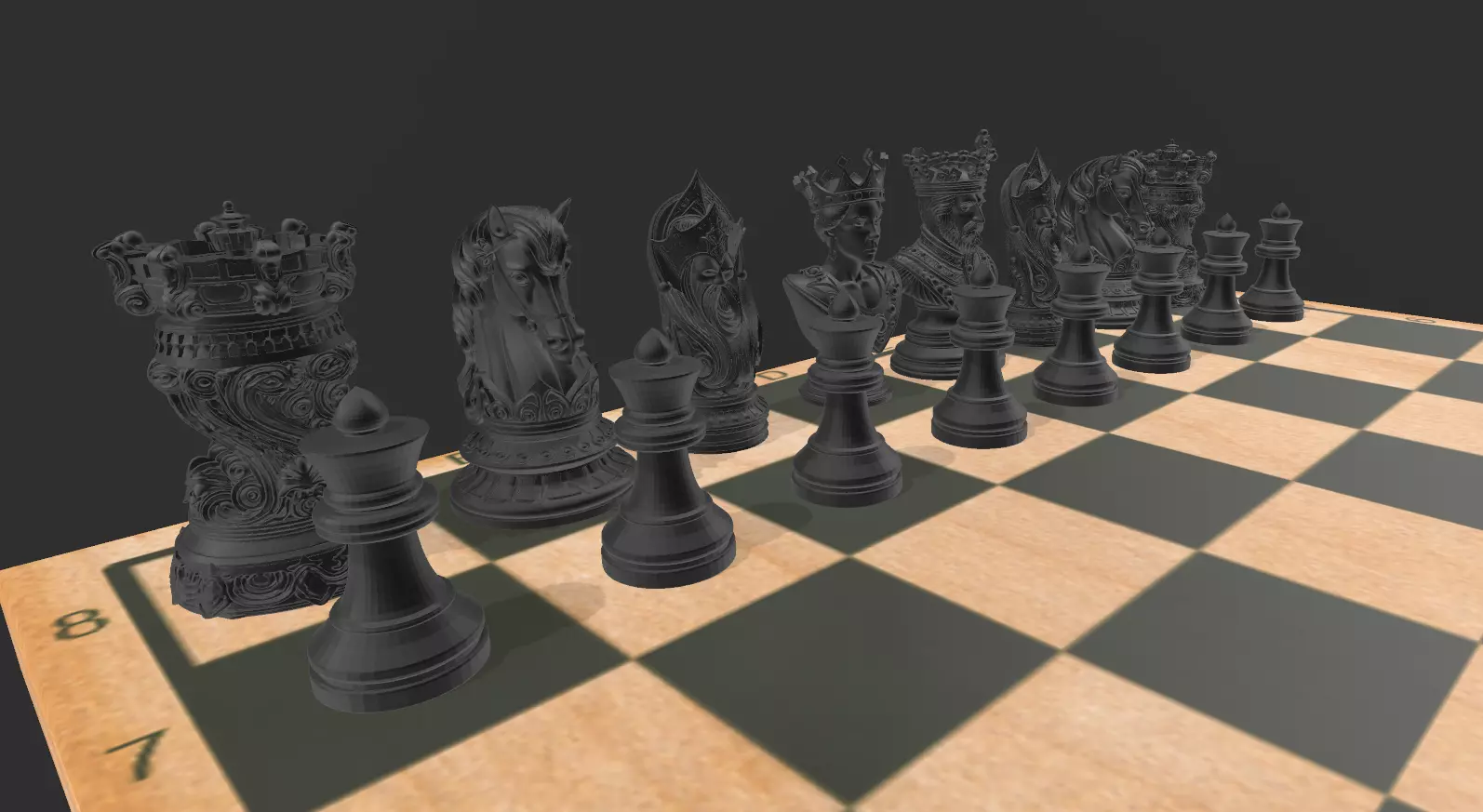 AJEDREZ DE LUJO 3D print model_6