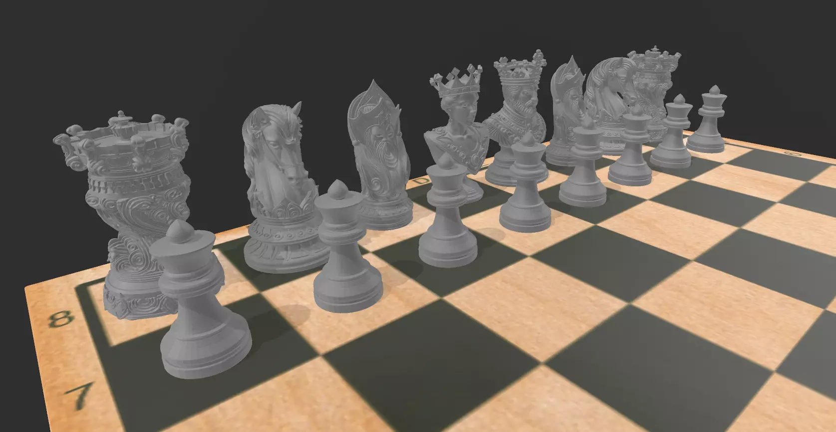 AJEDREZ DE LUJO 3D print model_4