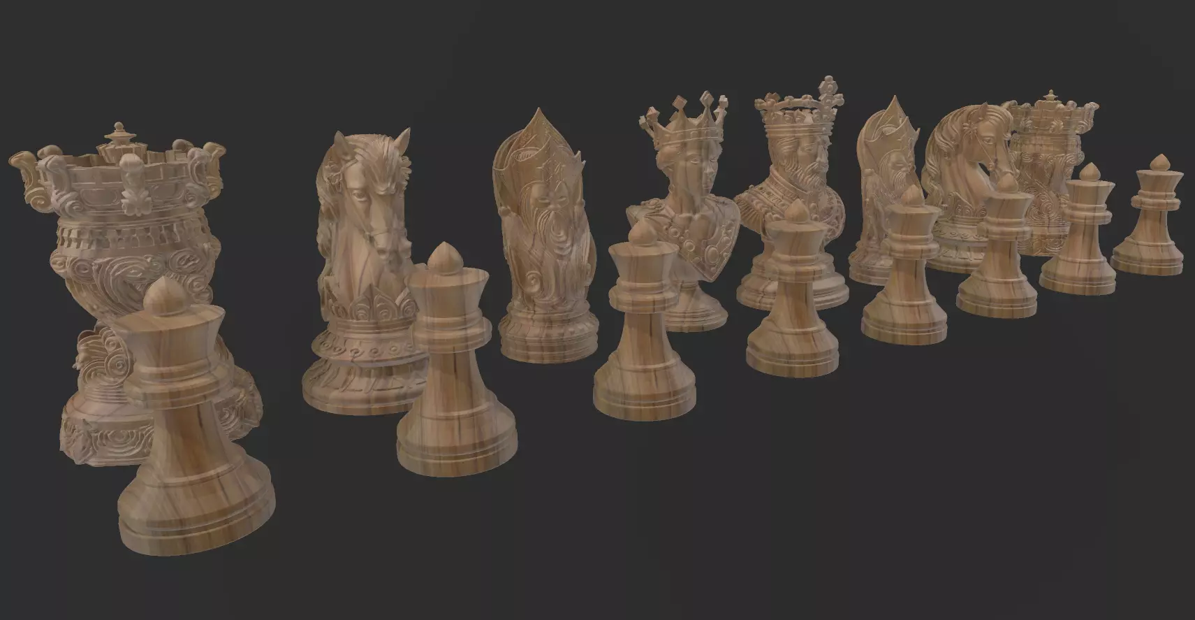 AJEDREZ DE LUJO 3D print model_9