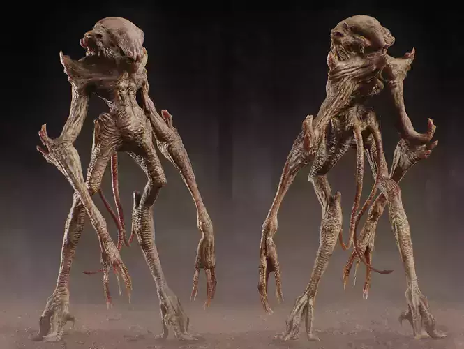 Alien Creature Low-poly 3D model