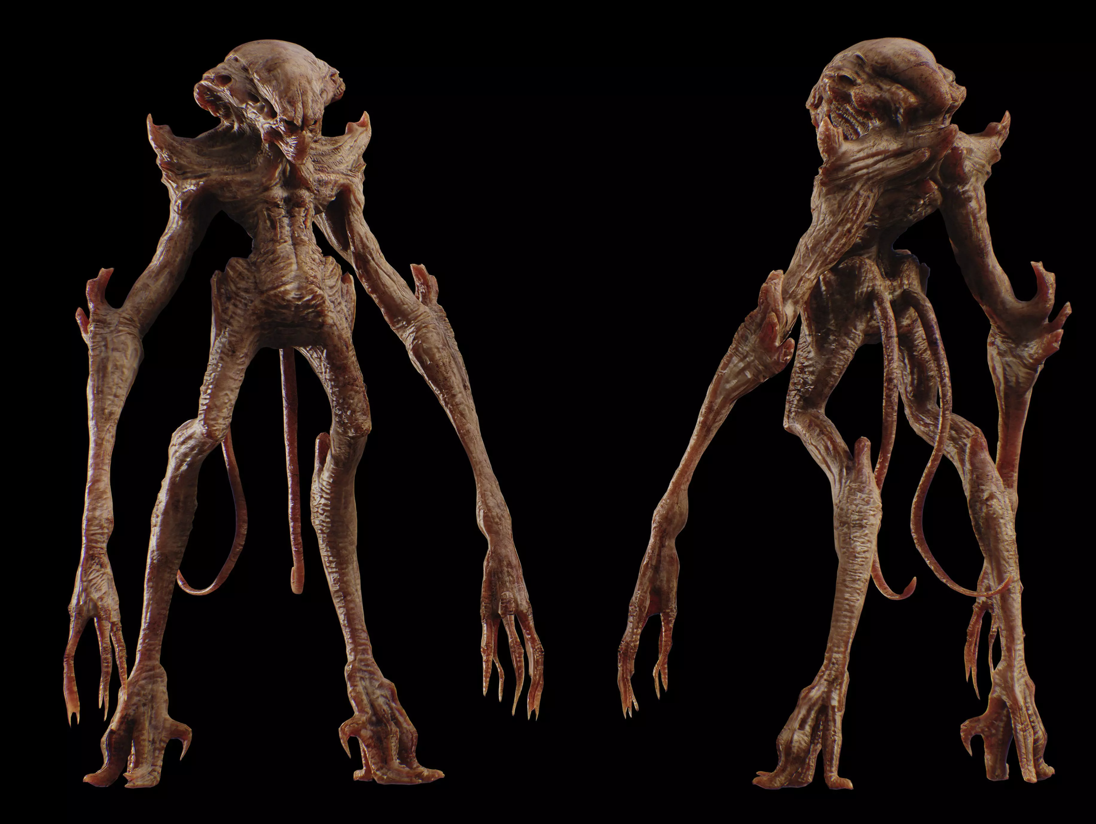 Alien Creature Low-poly 3D model_17
