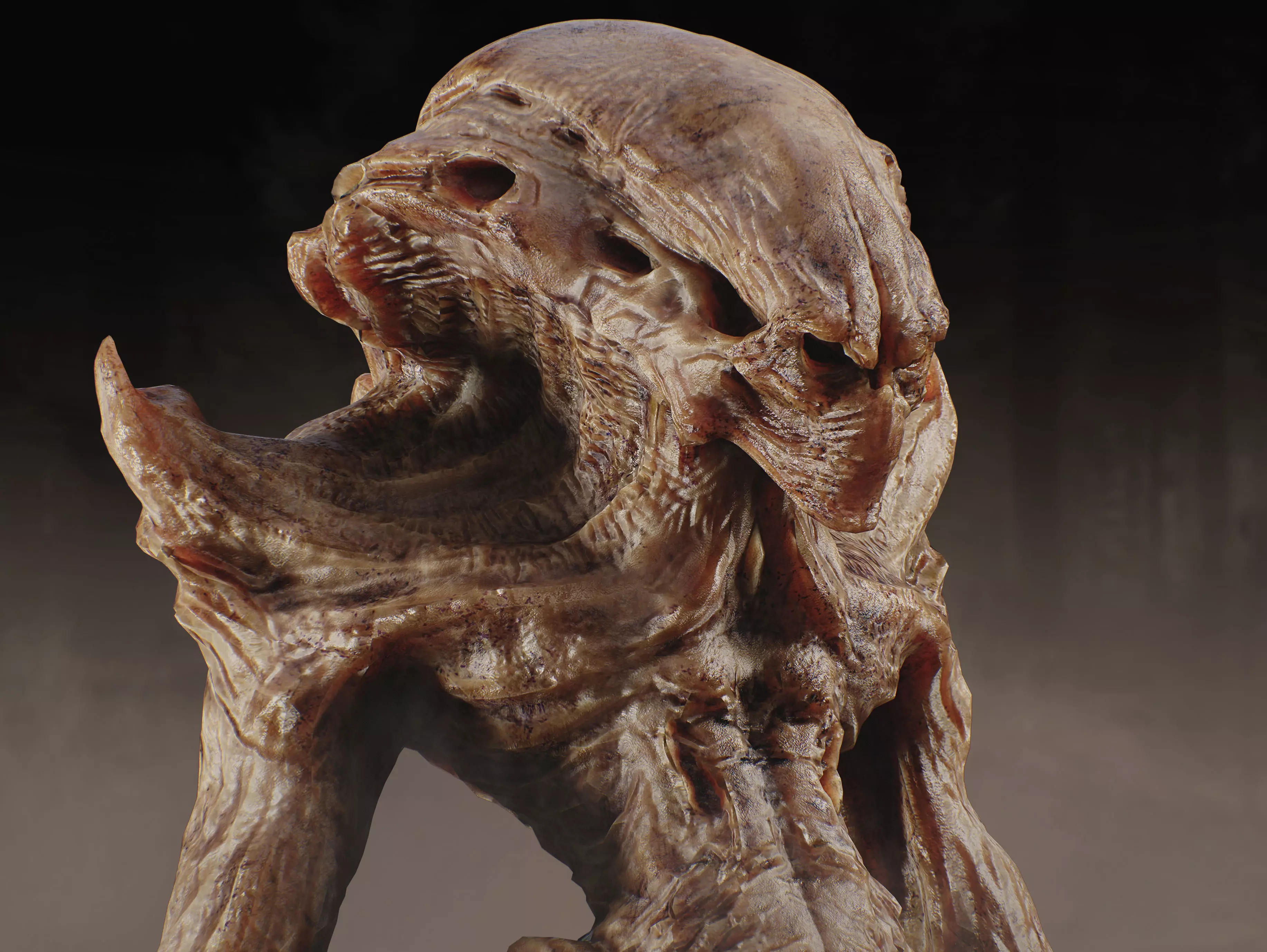 Alien Creature Low-poly 3D model_14