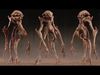 Alien Creature Low-poly 3D model_1